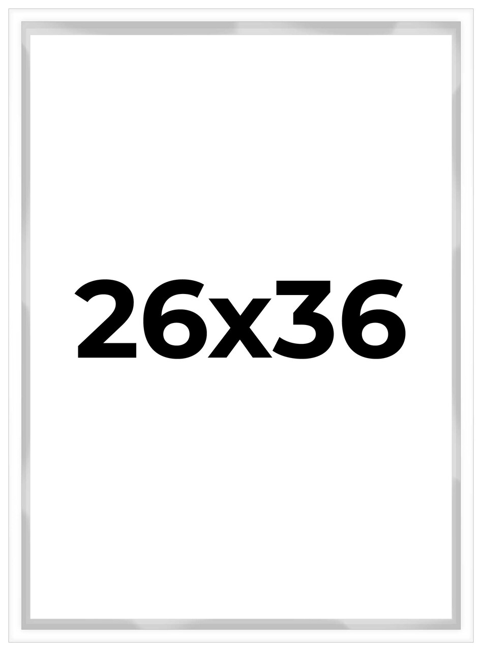 Shadow Box 3/4" Depth White Picture Frame - UV Acrylic, Backing, Hanging Hardware